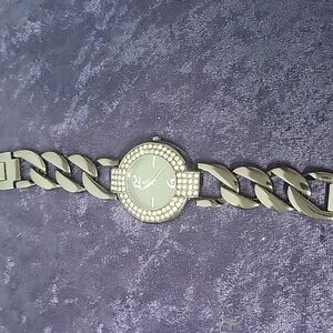 Premier Designs Jewelry Caviar Rhinestone Link Watch Fine Jewelry Charcoal